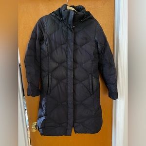 North face long winter coat